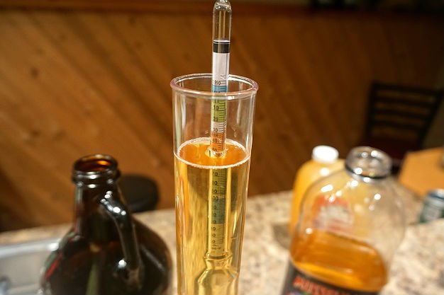 Specific Gravity To Alcohol Content Chart